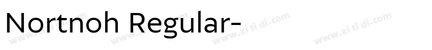 Nortnoh Regular字体转换